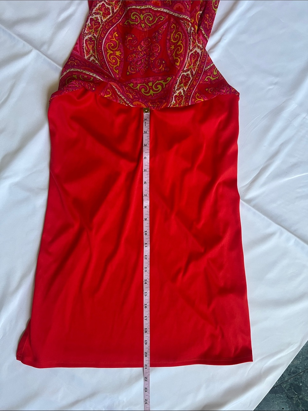 Show Me Your Mumu Sz S Red Patterned Halter Maxi Dress Boho Festival Summer Chic - Picture 6 of 12